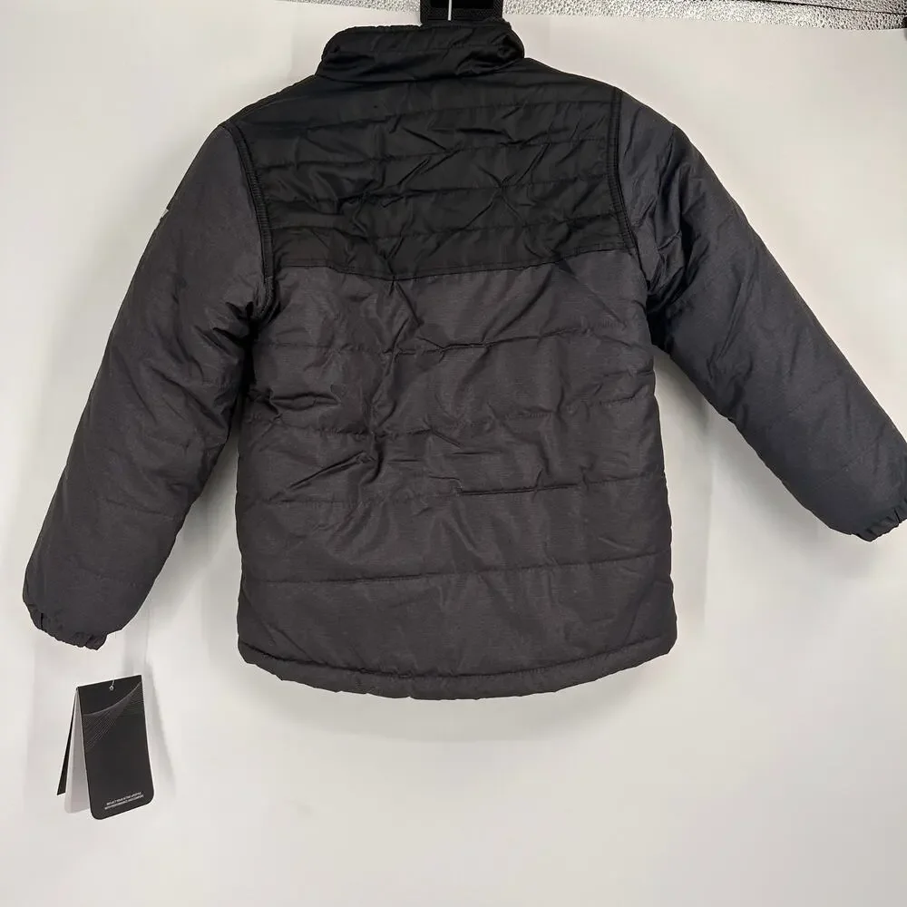 Swiss Alps Boys Reversible Jacket Grey & Black Zip Up New with tags Size 4